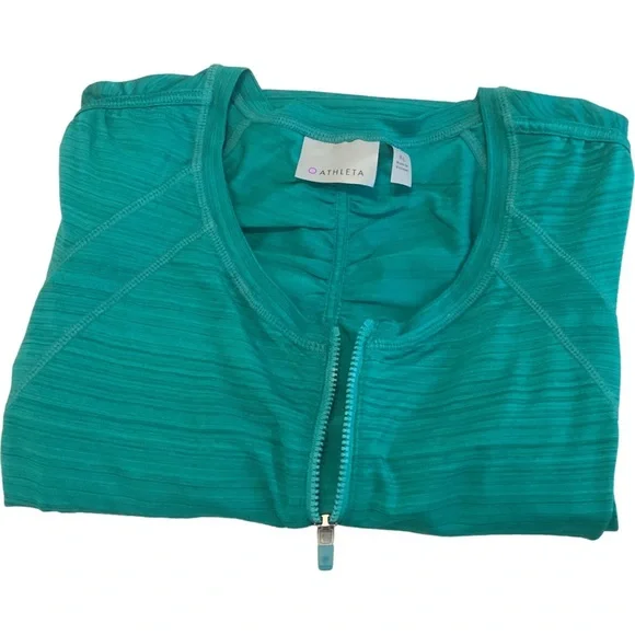 Athleta Women’s Long Sleeve Pullover 1/4 Zip Green Athletic Shirt Activewear XL - Picture 15 of 15